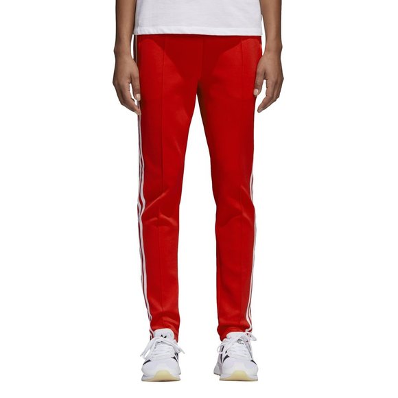 adidas womens red track pants